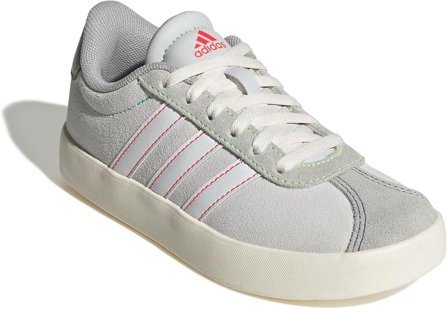 image:imageadidas Kids VL Court 30 ShoeDash GreyWhiteLime Burst