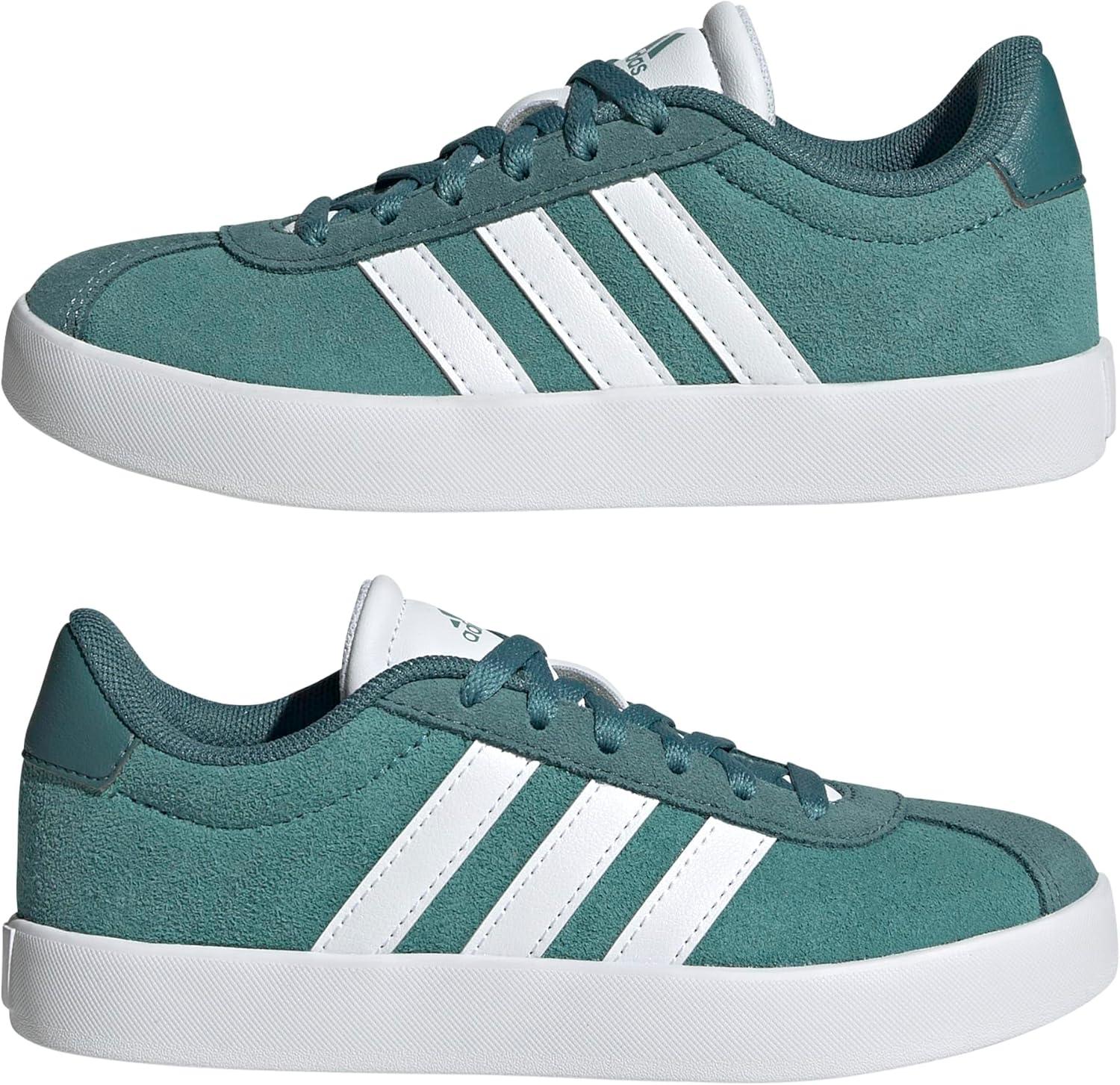 image:imageadidas Kids VL Court 30 ShoePowder TealWhitePreloved Teal