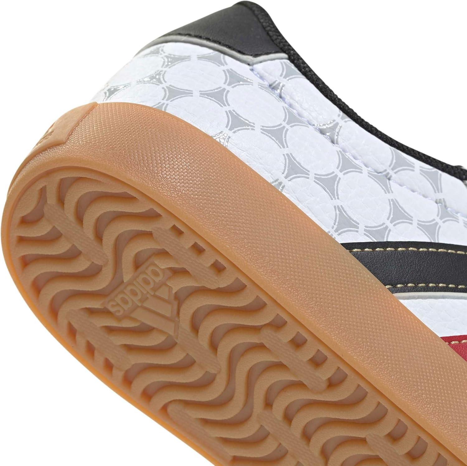 image:imageadidas Kids VL Court 30 ShoeWhiteBlackGold Metallic
