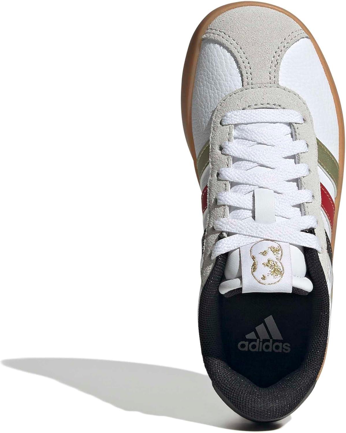 image:imageadidas Kids VL Court 30 ShoeWhiteBlackGold Metallic