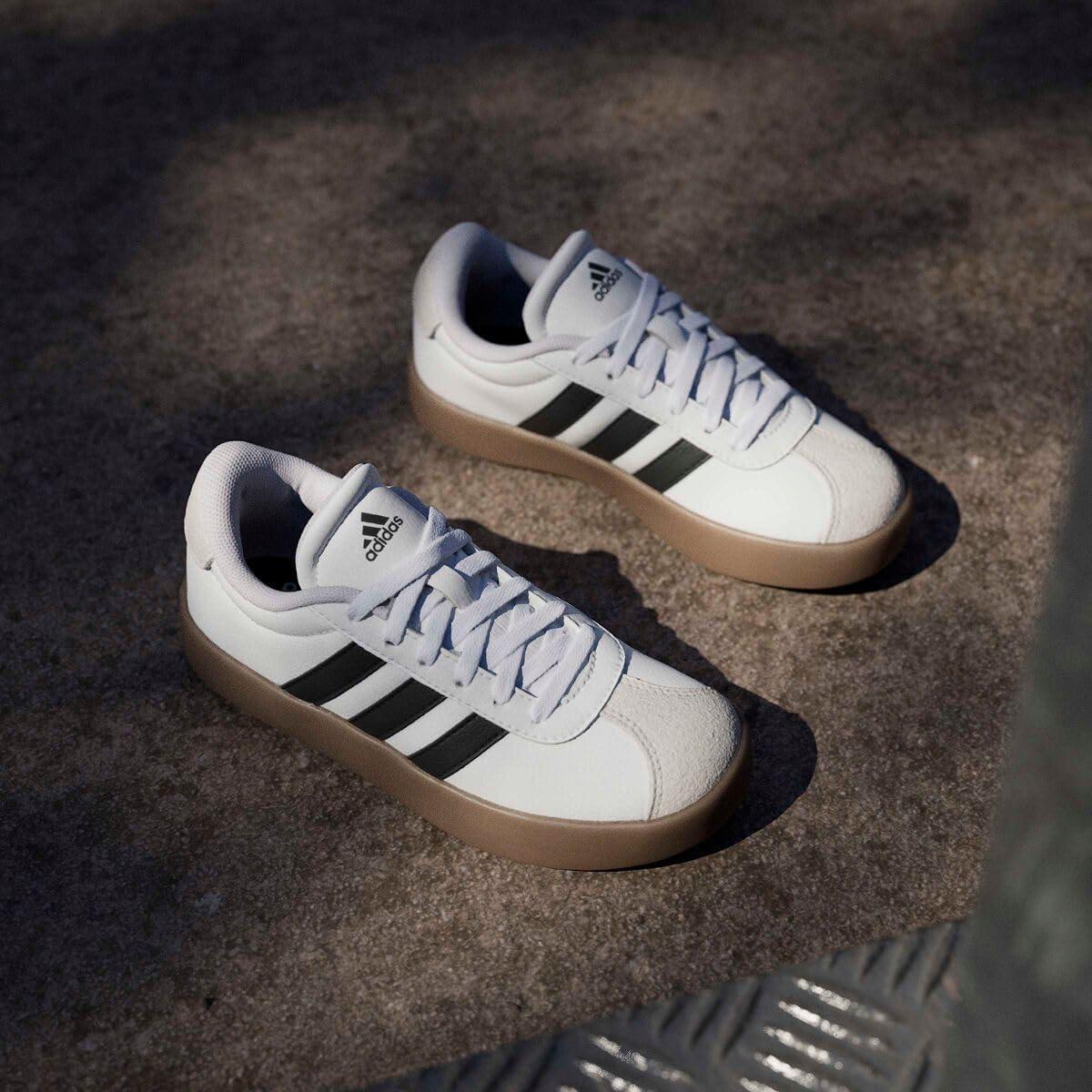 image:imageadidas Kids VL Court 30 ShoeWhiteBlackGrey