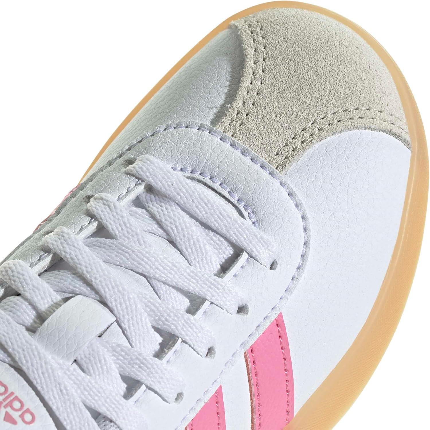 image:imageadidas Kids VL Court 30 ShoeWhiteBliss PinkAlumina