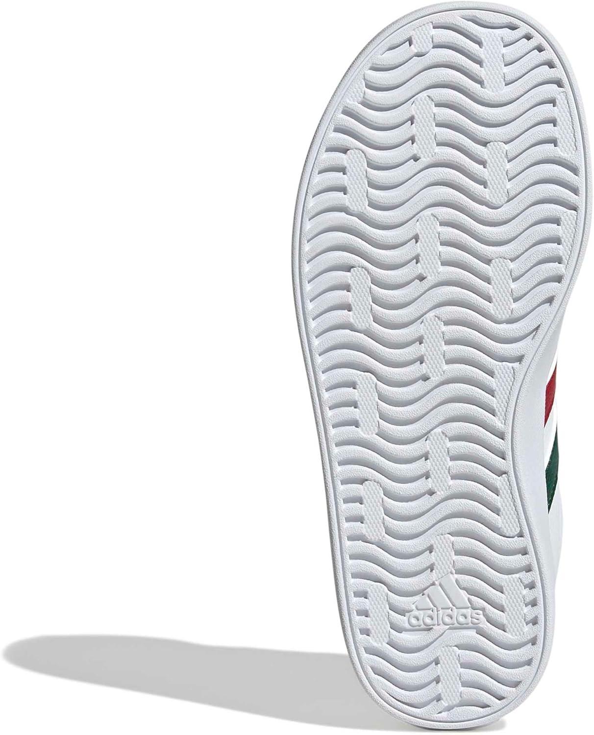 image:imageadidas Kids VL Court 30 ShoeWhiteDark GreenPower Red