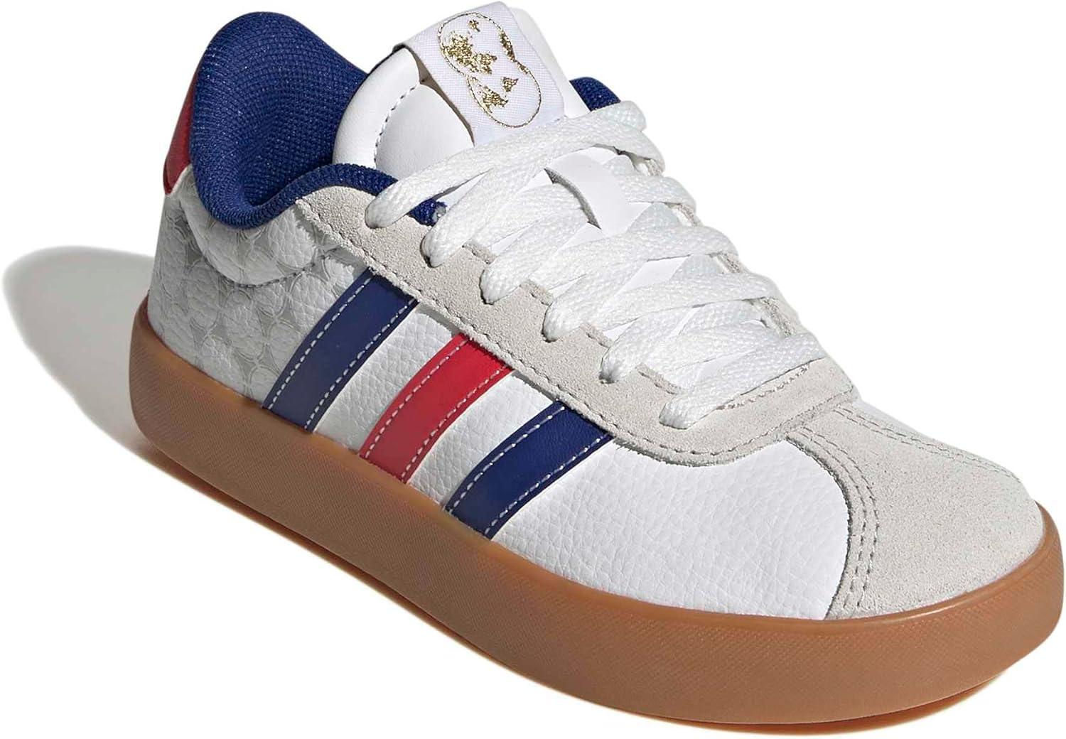 image:imageadidas Kids VL Court 30 ShoeWhitePure RubyMystery Ink