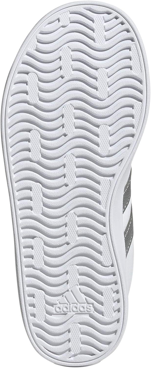 image:imageadidas Kids VL Court 30 ShoeWhiteSilver MetallicGrey