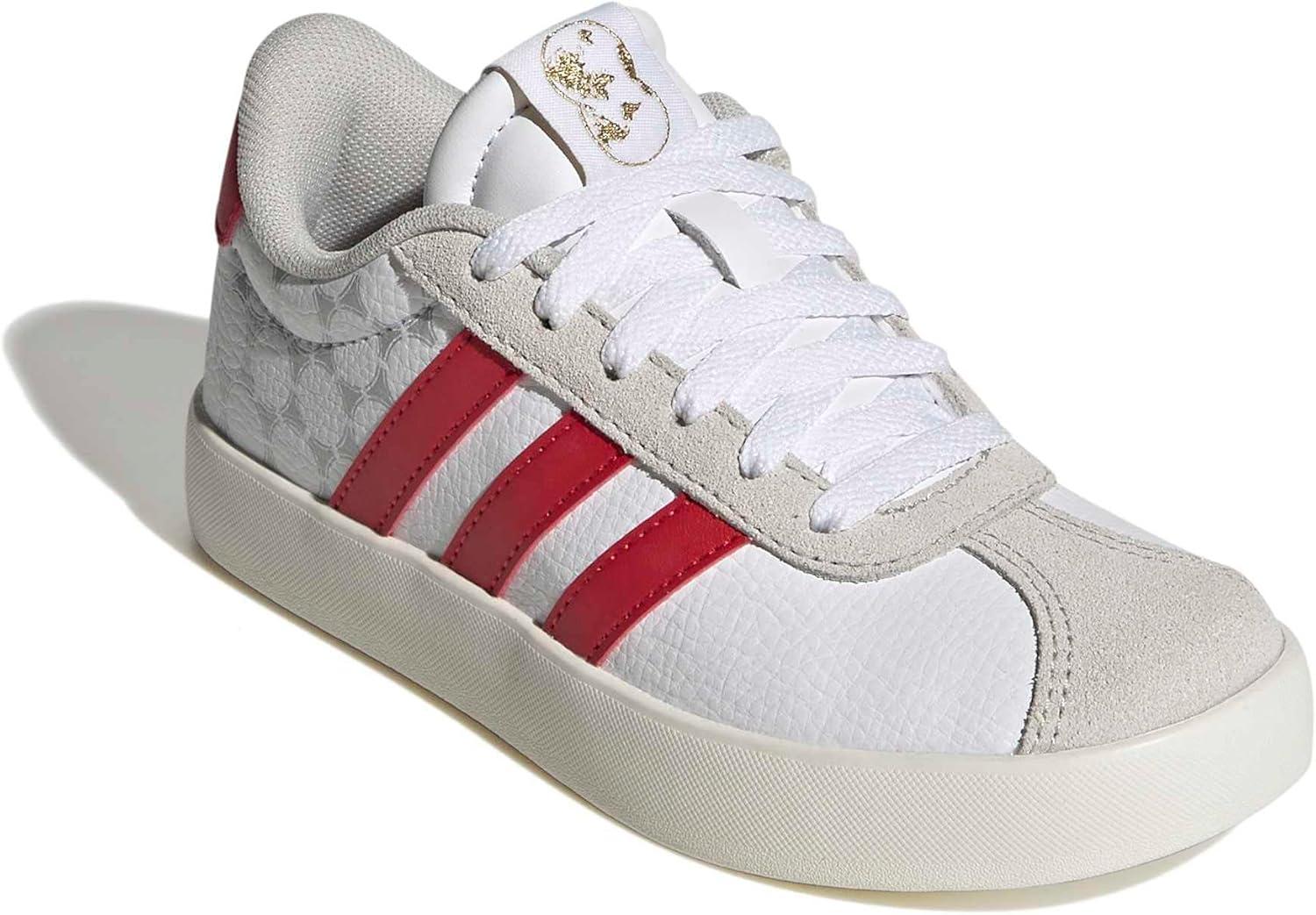 image:imageadidas Kids VL Court 30 ShoeWhiteTeam Colleg Red