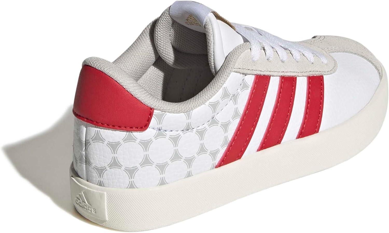 image:imageadidas Kids VL Court 30 ShoeWhiteTeam Colleg Red