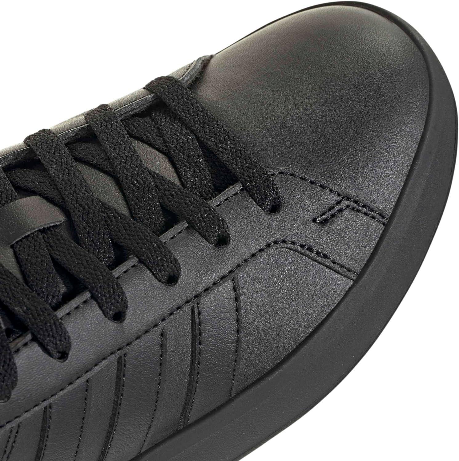 image:imageadidas UnisexChild Grand Court 30 Shoes Big KidBlackBlackBlack