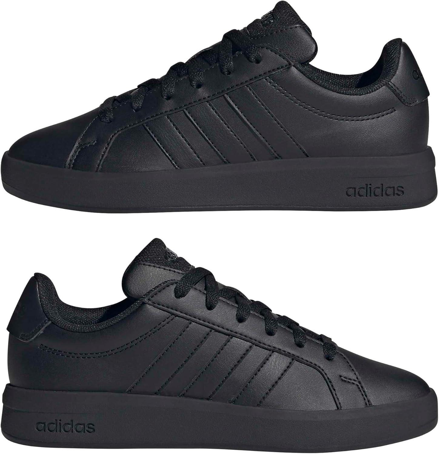 image:imageadidas UnisexChild Grand Court 30 Shoes Big KidBlackBlackBlack