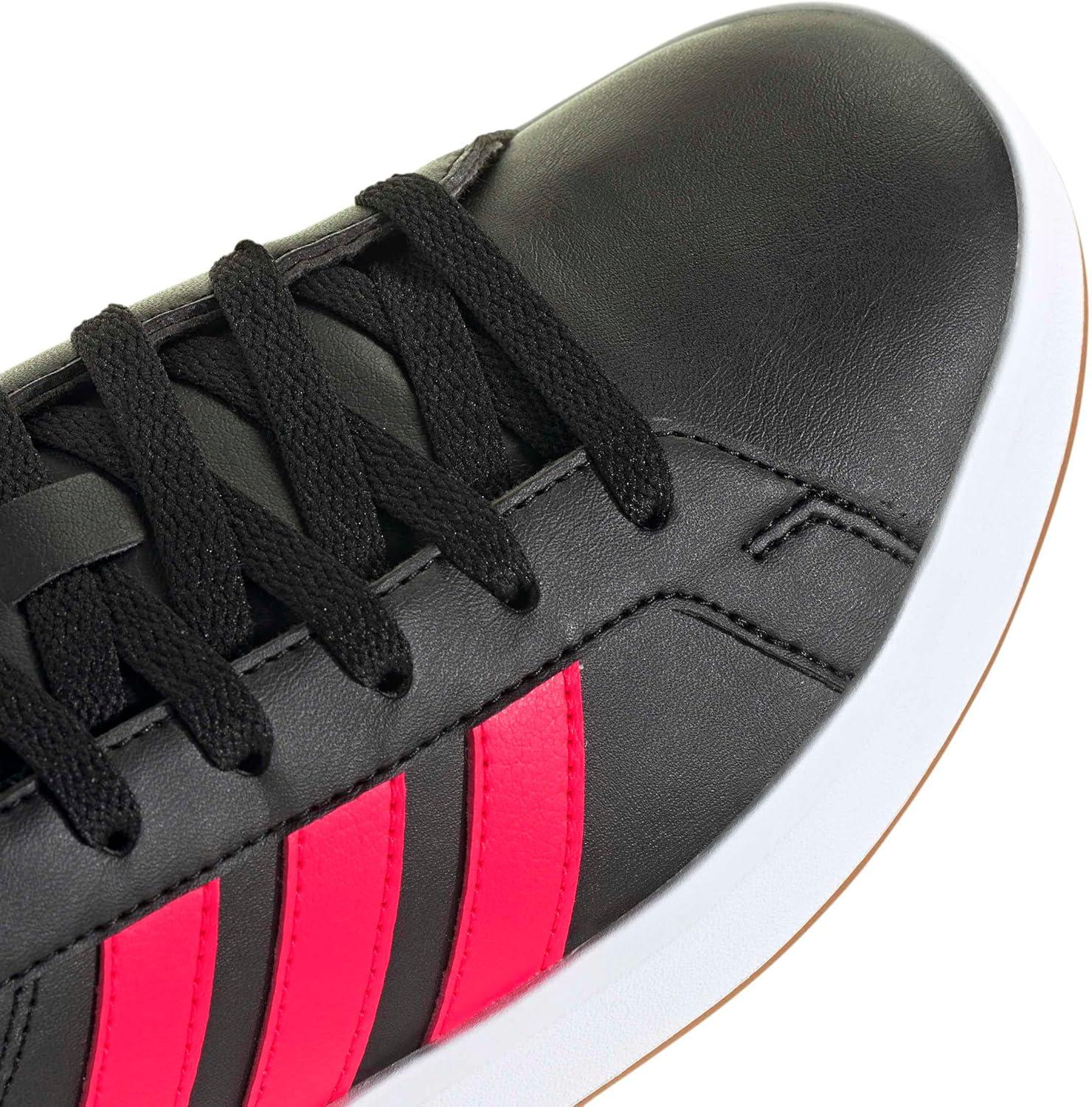 image:imageadidas UnisexChild Grand Court 30 Shoes Big KidBlackLucid RedLucid Lemon