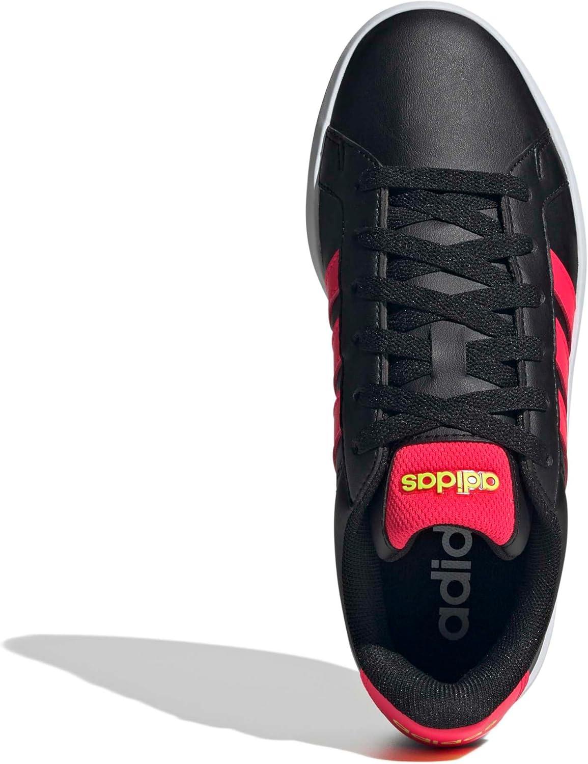 image:imageadidas UnisexChild Grand Court 30 Shoes Big KidBlackLucid RedLucid Lemon