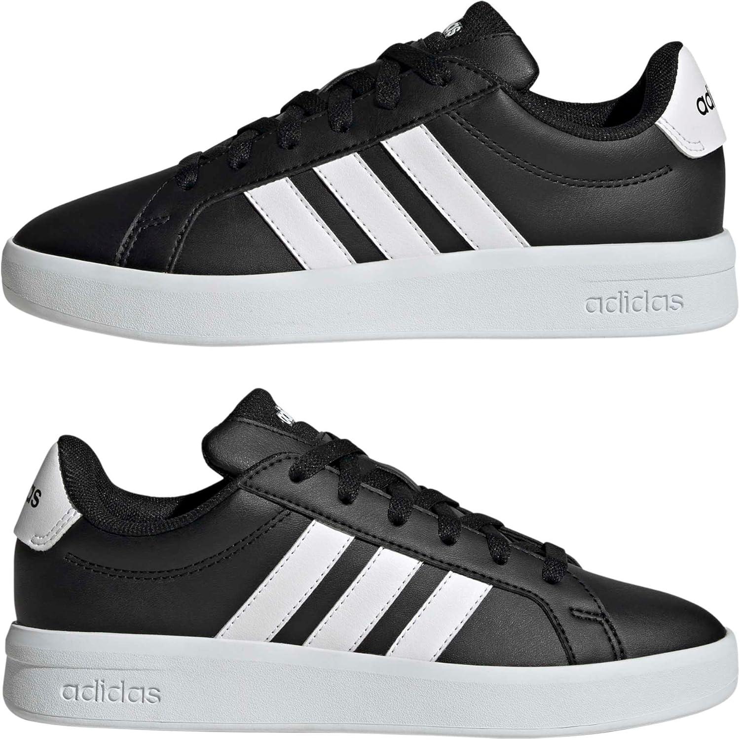 image:imageadidas UnisexChild Grand Court 30 Shoes Big KidBlackWhiteWhite