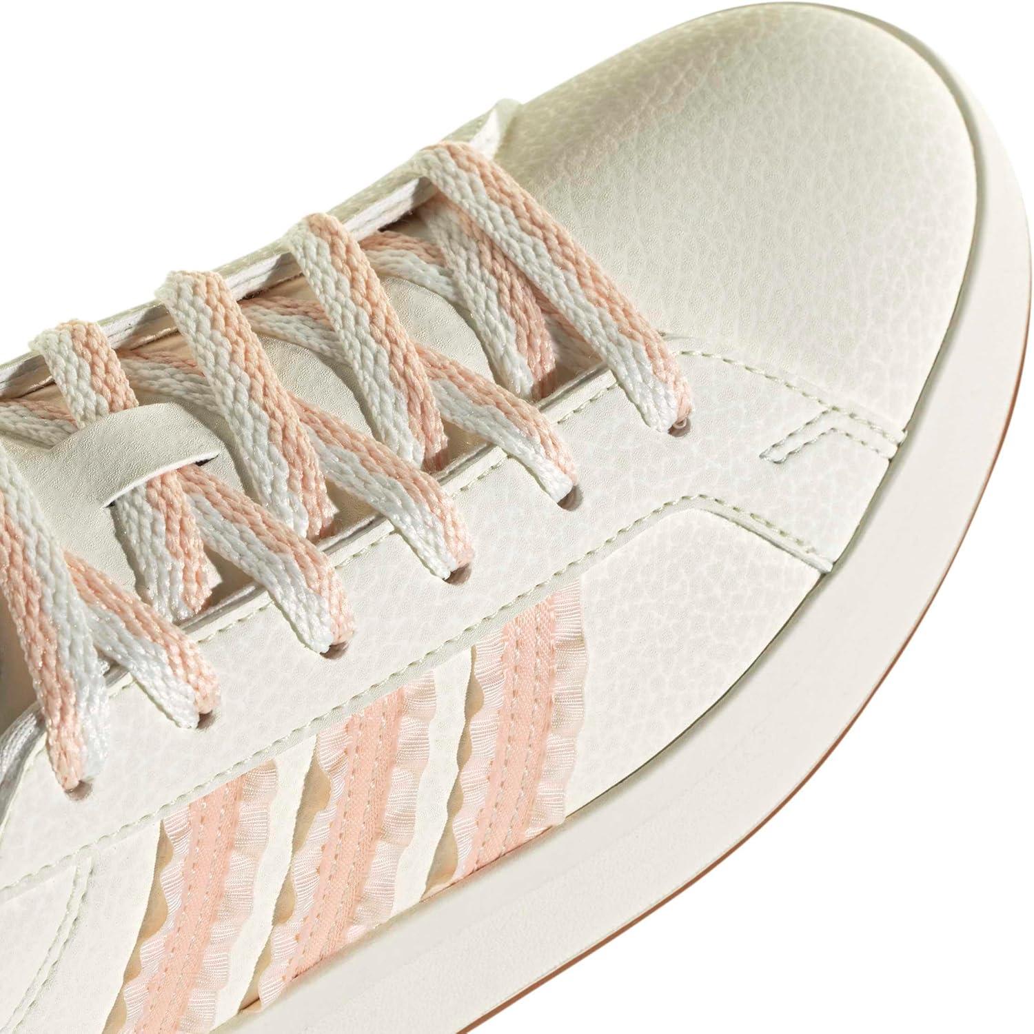 image:imageadidas UnisexChild Grand Court 30 Shoes Big KidCore WhiteBlush PinkGum