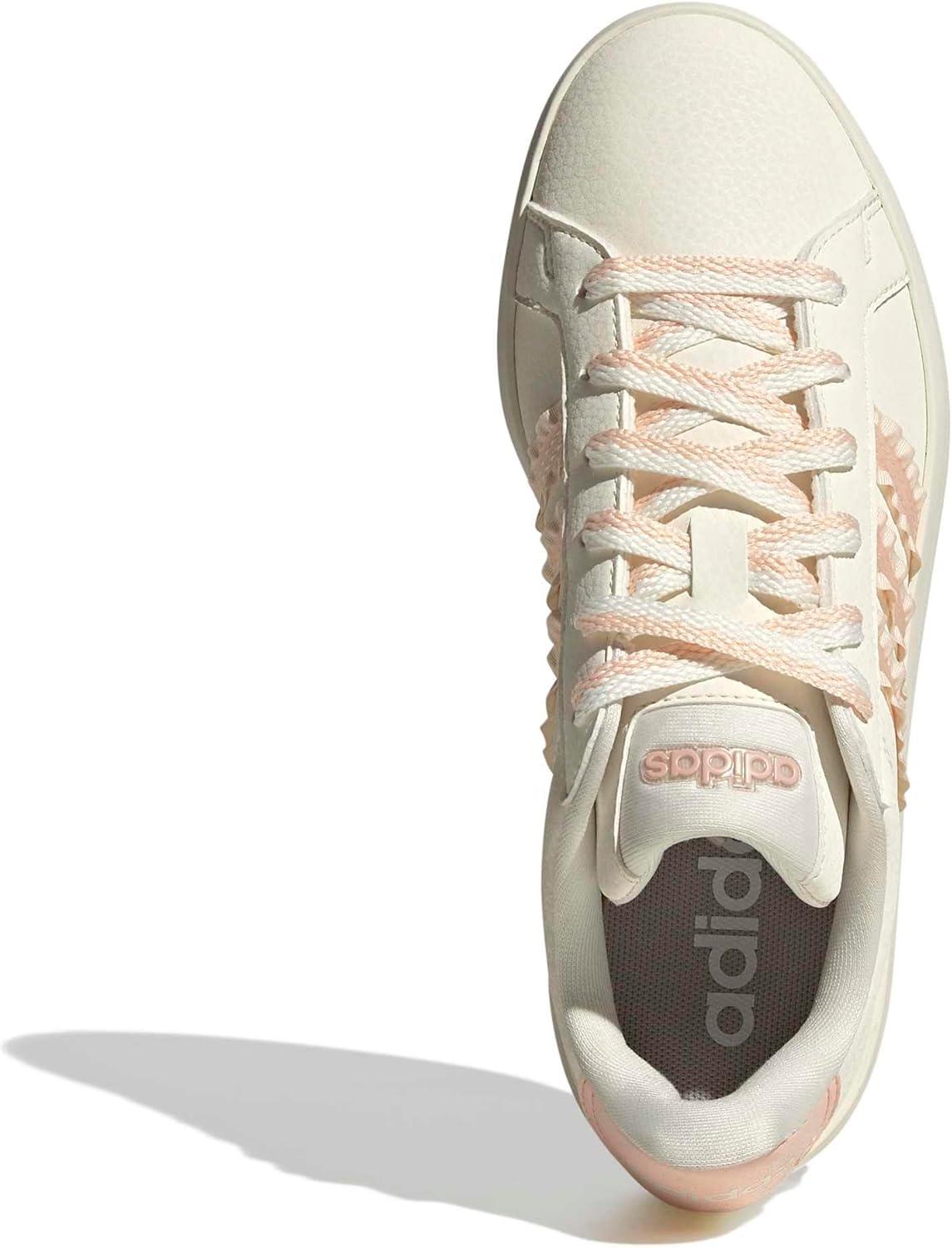 image:imageadidas UnisexChild Grand Court 30 Shoes Big KidCore WhiteBlush PinkGum