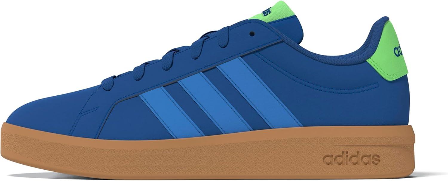 image:imageadidas UnisexChild Grand Court 30 Shoes Big KidTeam Royal BlueRay BlueLime Burst
