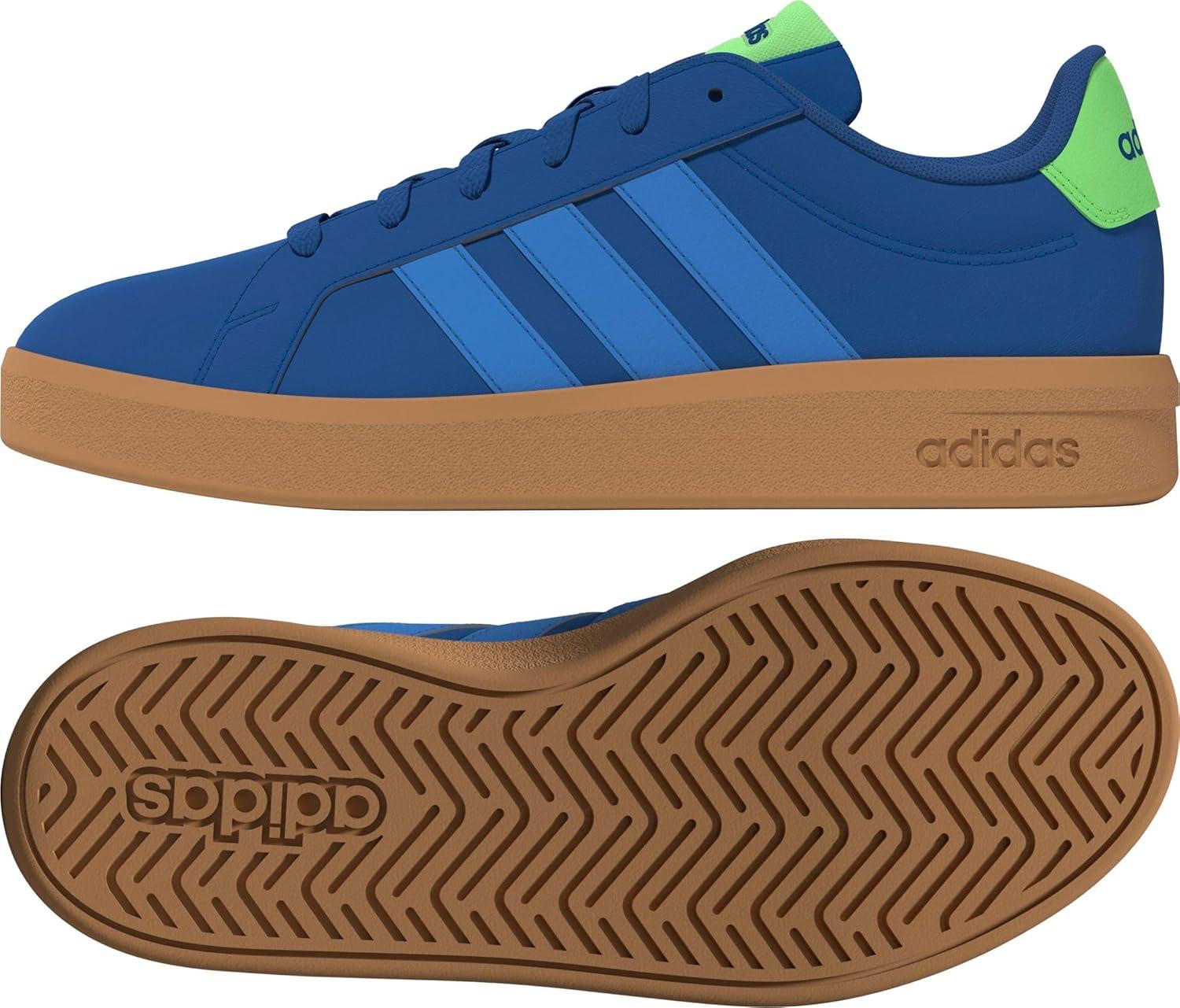 image:imageadidas UnisexChild Grand Court 30 Shoes Big KidTeam Royal BlueRay BlueLime Burst