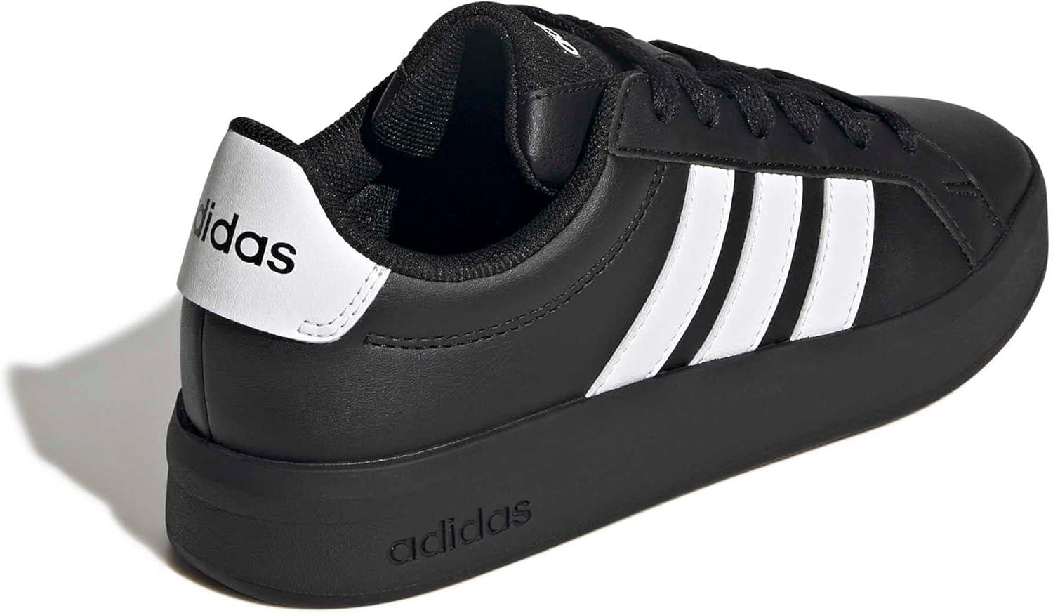 image:imageadidas UnisexChild Grand Court 30 Shoes Big KidWhiteBlackBlack