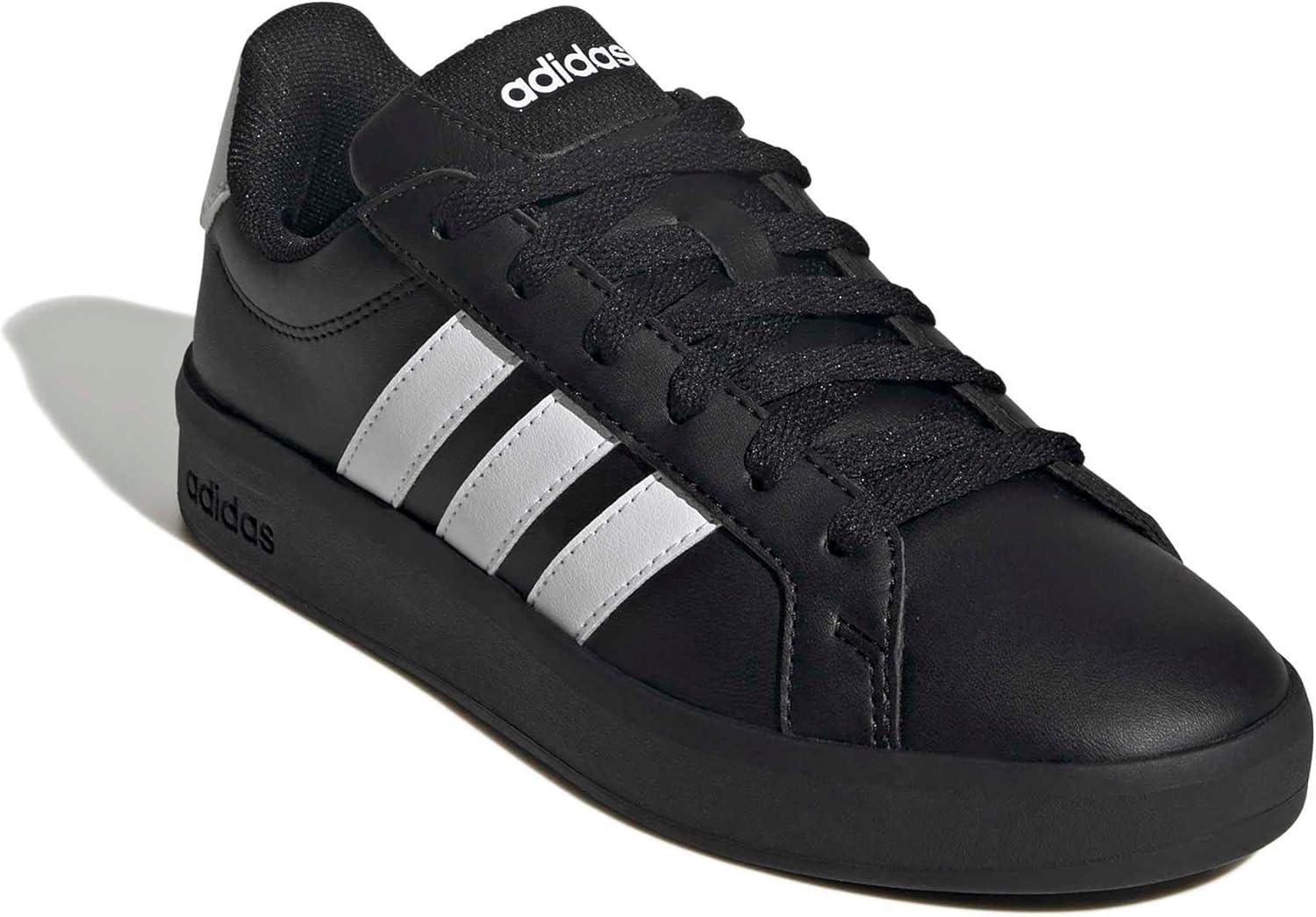 image:imageadidas UnisexChild Grand Court 30 Shoes Big KidWhiteBlackBlack