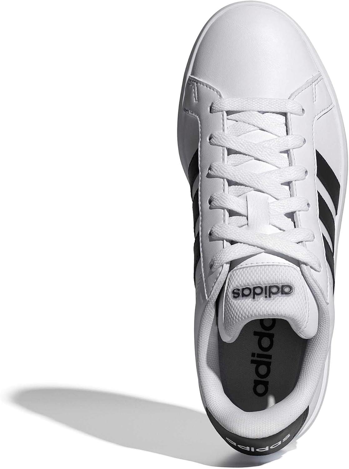 image:imageadidas UnisexChild Grand Court 30 Shoes Big KidWhiteBlackWhite