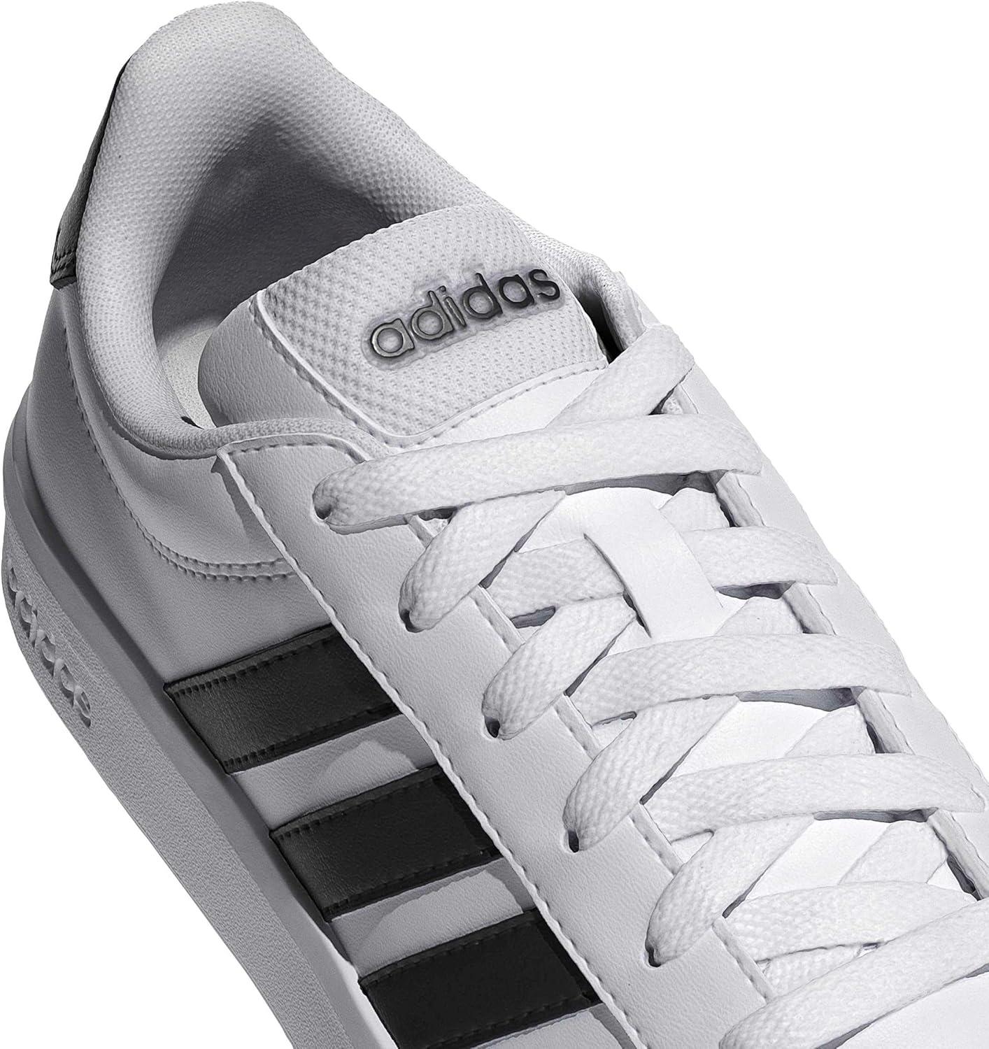 image:imageadidas UnisexChild Grand Court 30 Shoes Big KidWhiteBlackWhite