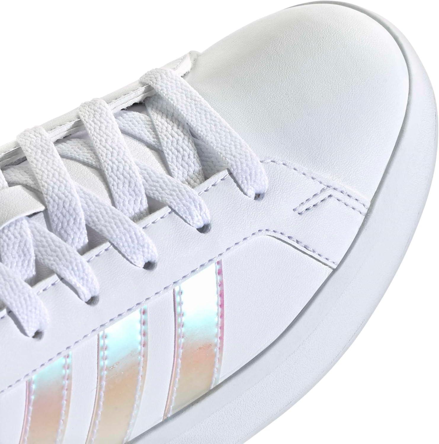 image:imageadidas UnisexChild Grand Court 30 Shoes Big KidWhiteIridescentAlmost Pink