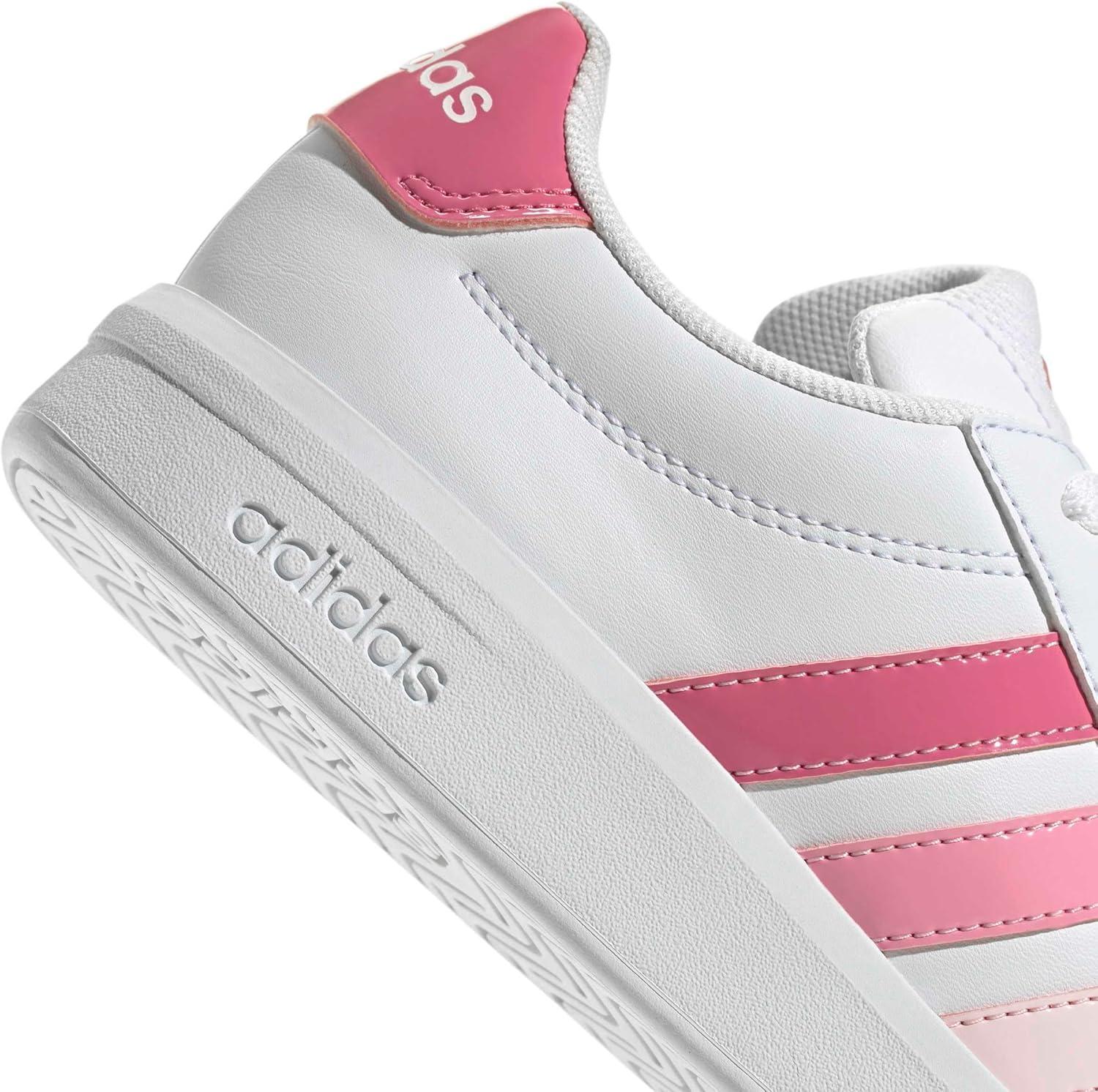image:imageadidas UnisexChild Grand Court 30 Shoes Big KidWhitePink FusionBliss Pink