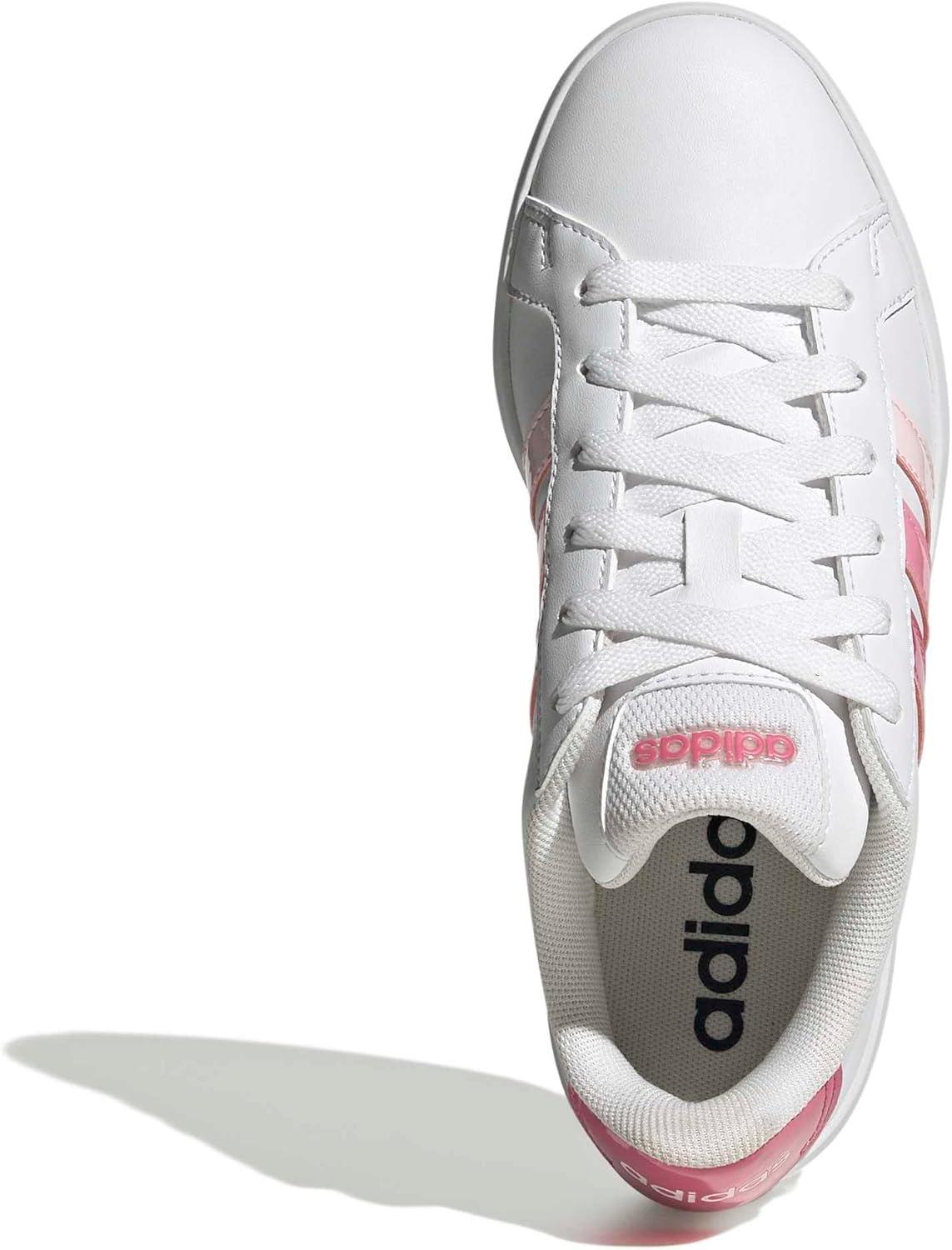 image:imageadidas UnisexChild Grand Court 30 Shoes Big KidWhitePink FusionBliss Pink