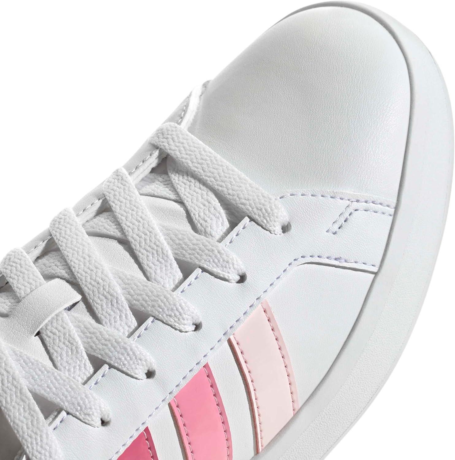 image:imageadidas UnisexChild Grand Court 30 Shoes Big KidWhitePink FusionBliss Pink