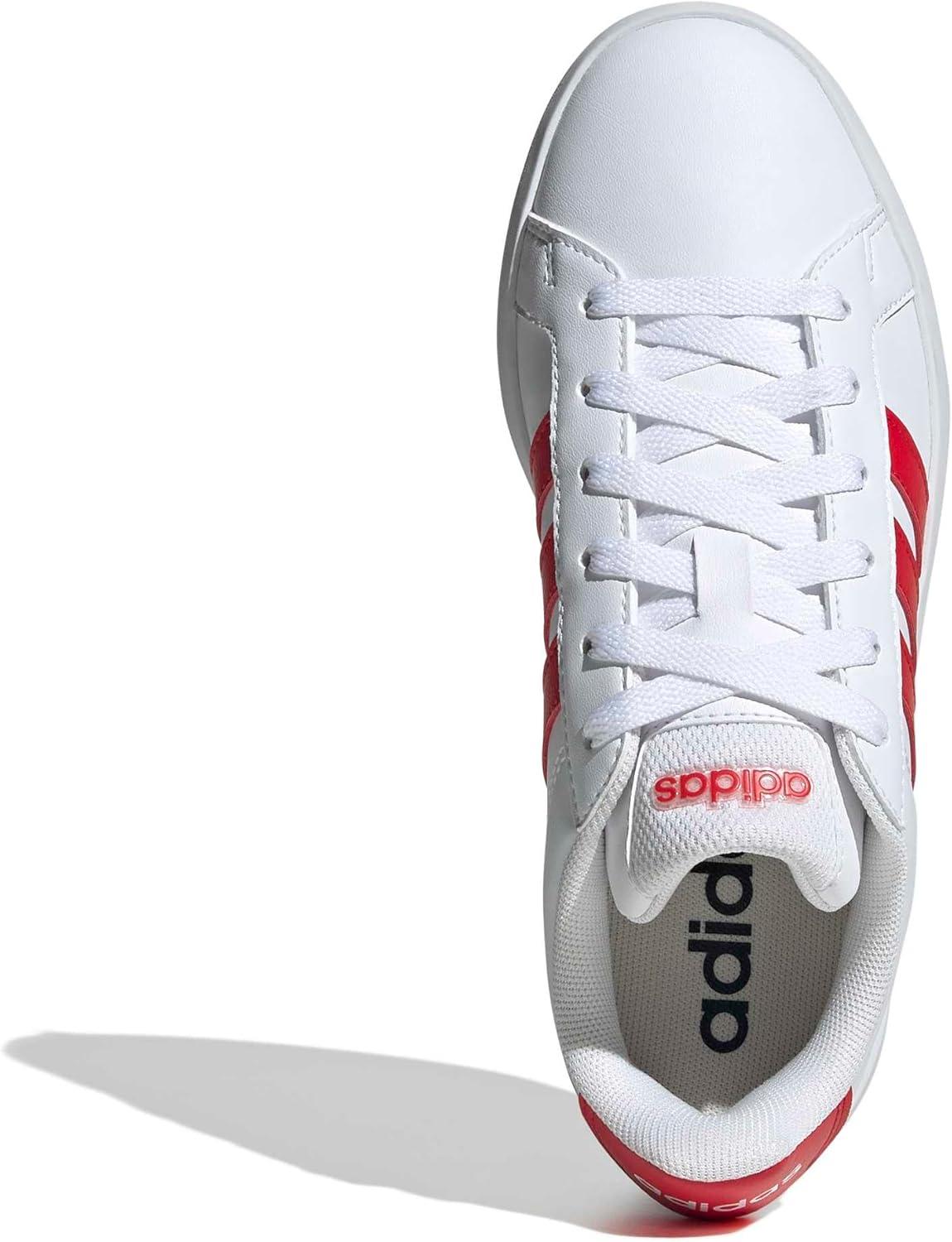 image:imageadidas UnisexChild Grand Court 30 Shoes Big KidWhitePure RubyPure Ruby