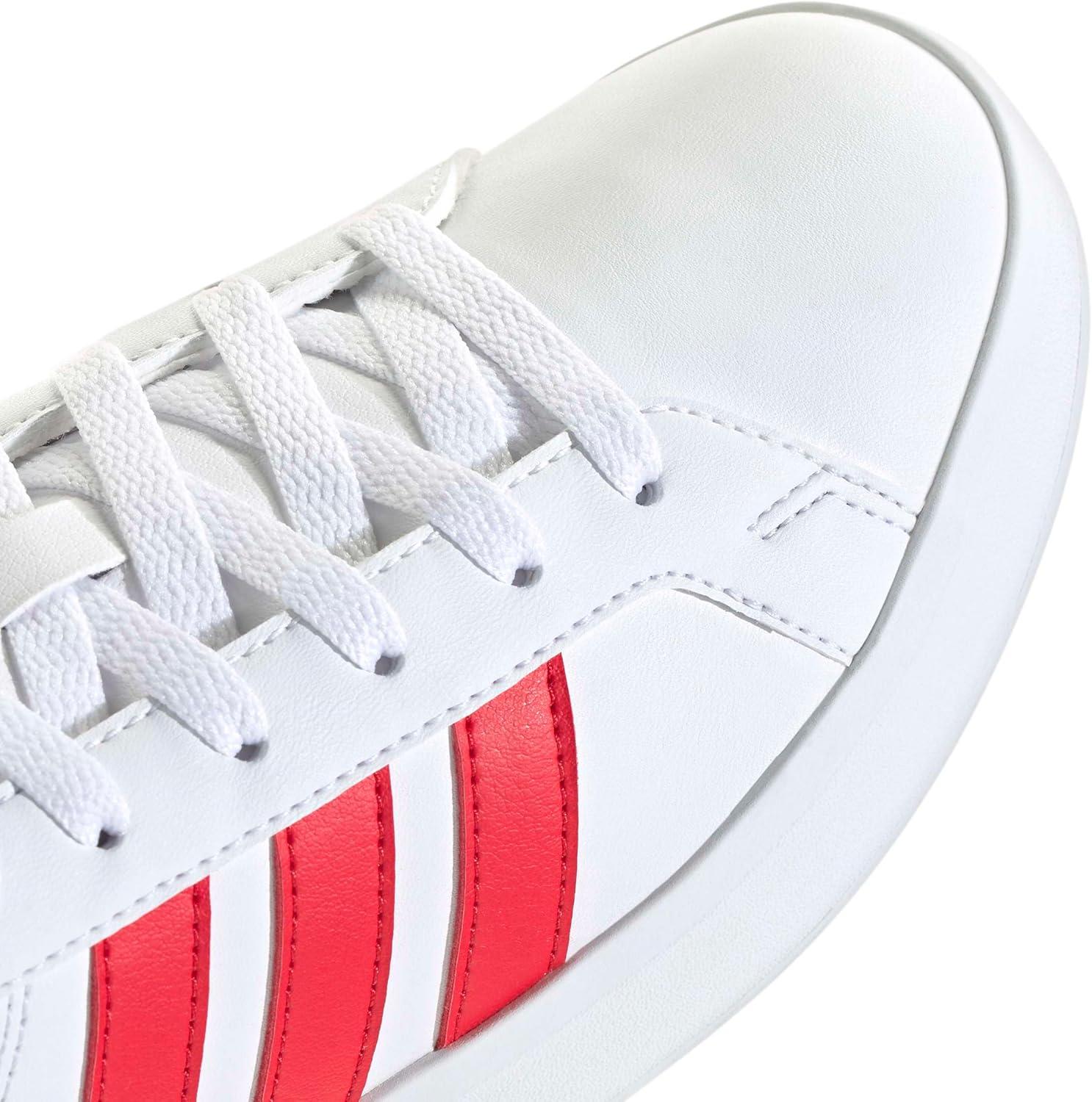 image:imageadidas UnisexChild Grand Court 30 Shoes Big KidWhitePure RubyPure Ruby