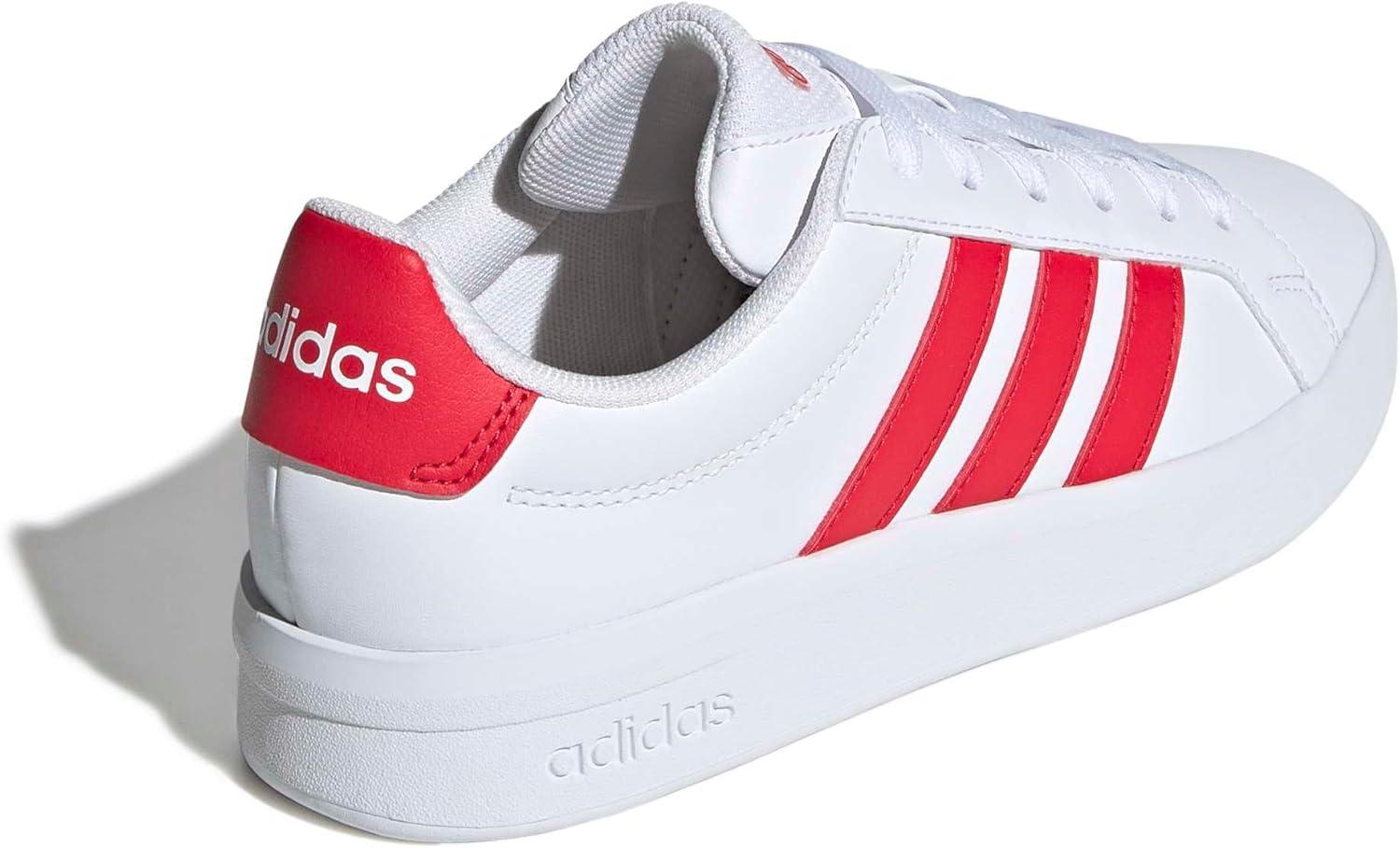 image:imageadidas UnisexChild Grand Court 30 Shoes Big KidWhitePure RubyPure Ruby