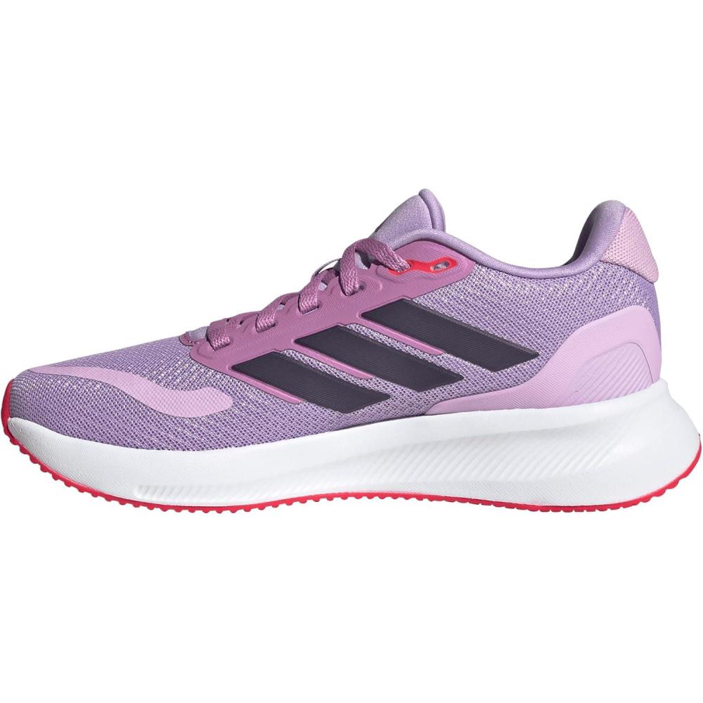 image:imageAdidas UnisexChild Run Falcon 5Powder PlumAurora PlumLucid Red