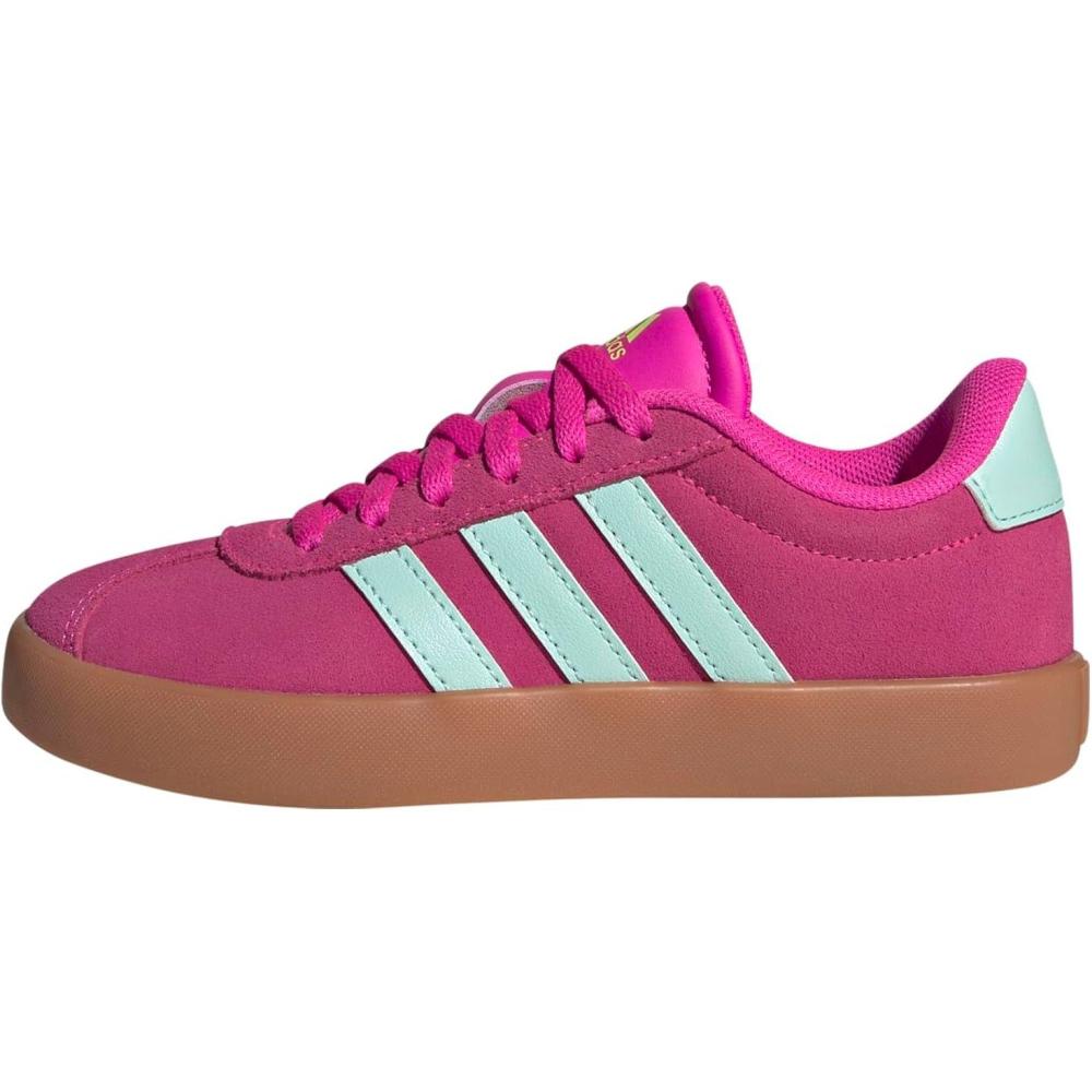 image:imageadidas Kids VL Court 30 ShoeShock PinkSemi Flash AquaLucid Lemon