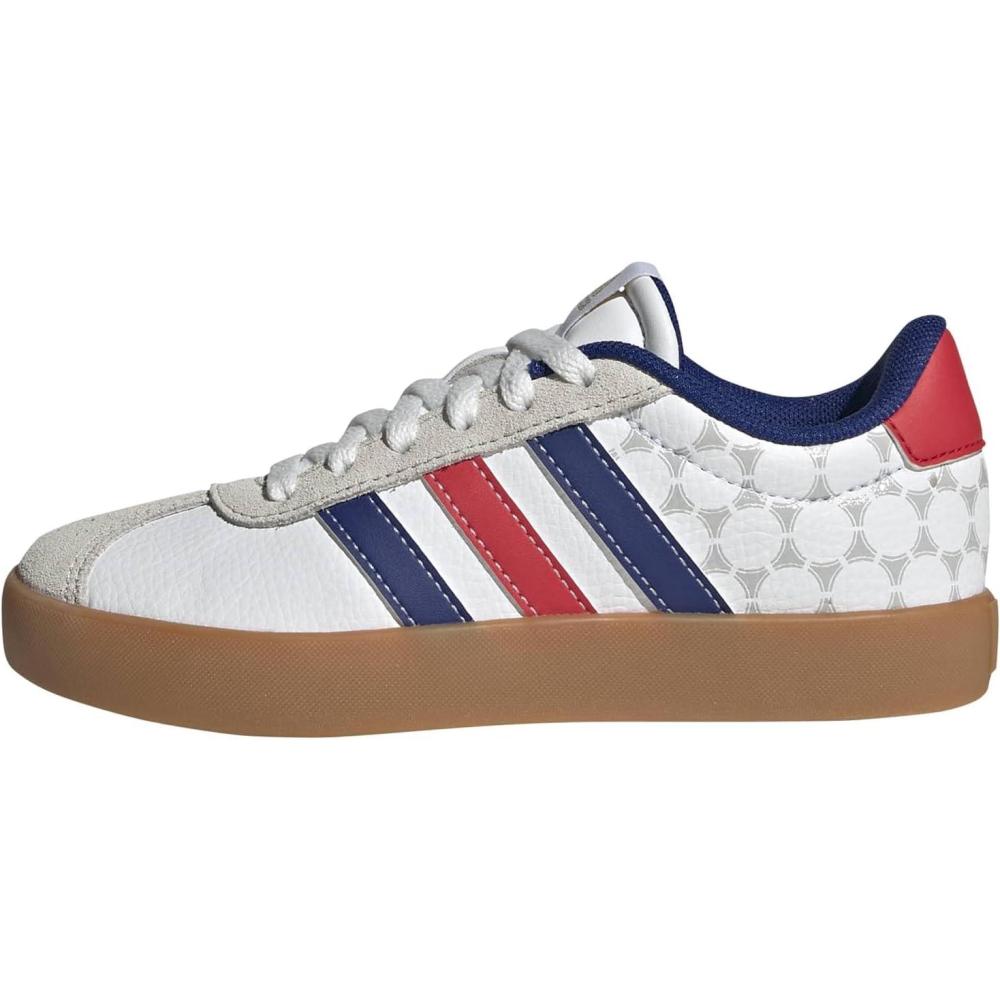 image:imageadidas Kids VL Court 30 ShoeWhitePure RubyMystery Ink