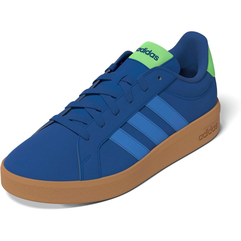image:imageadidas UnisexChild Grand Court 30 Shoes Big KidTeam Royal BlueRay BlueLime Burst