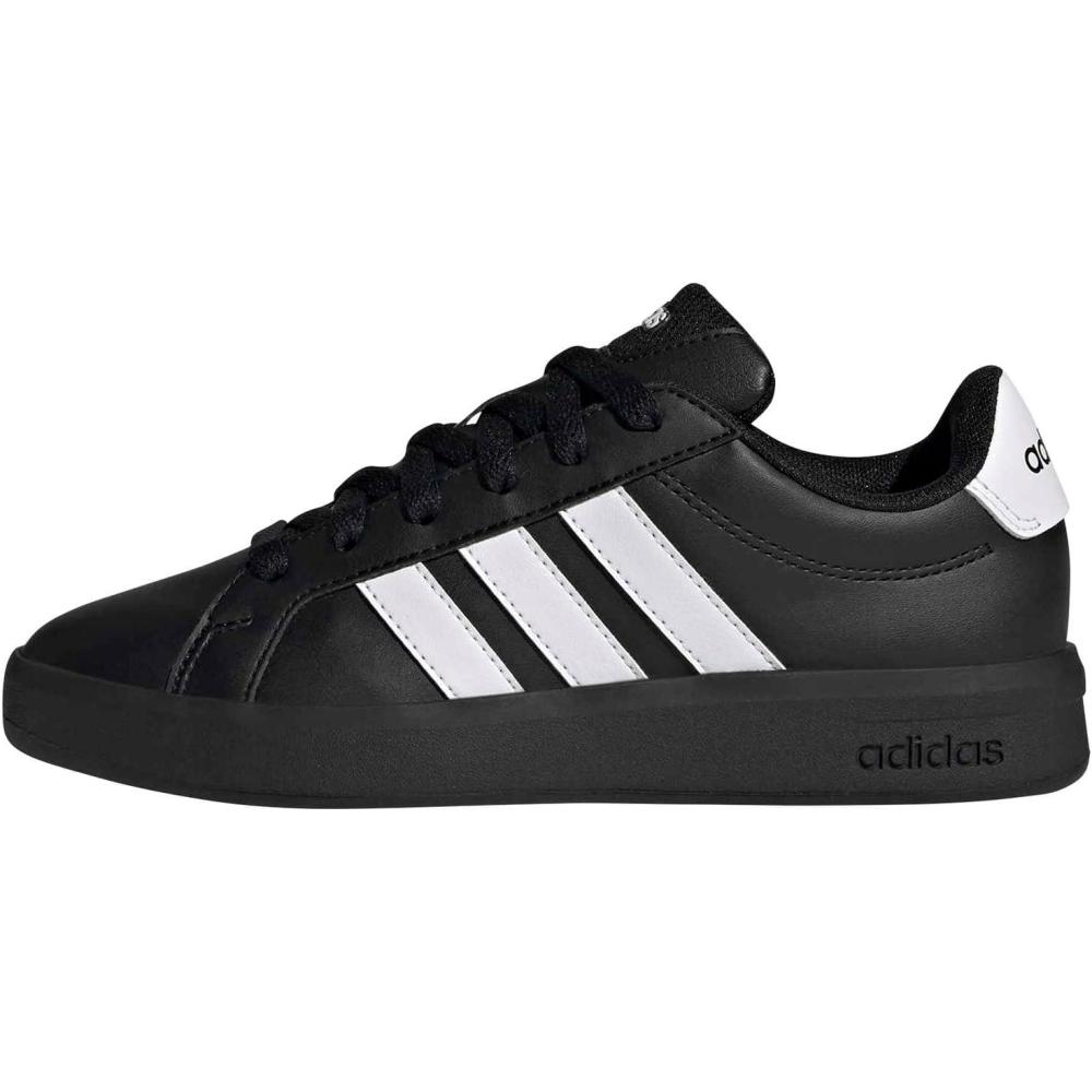 image:imageadidas UnisexChild Grand Court 30 Shoes Big KidWhiteBlackBlack