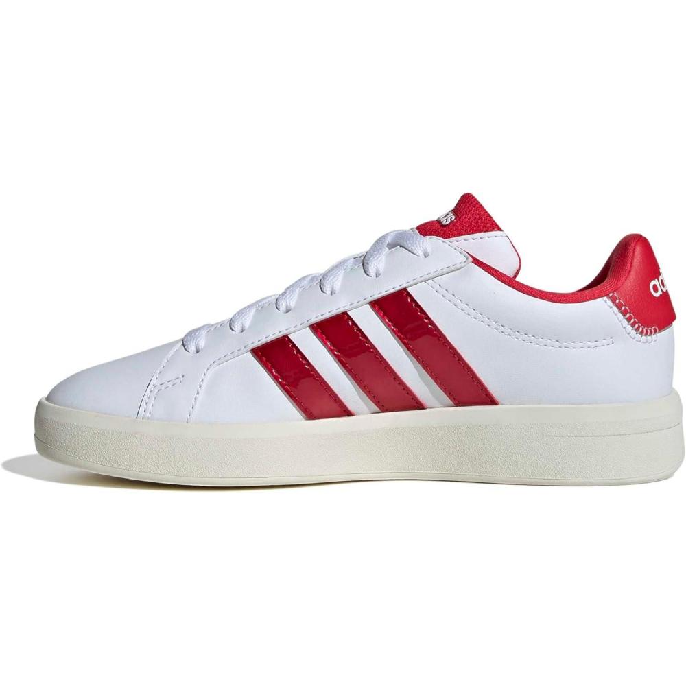 image:imageadidas UnisexChild Grand Court 30 Shoes Big KidWhitePure RubyOff White