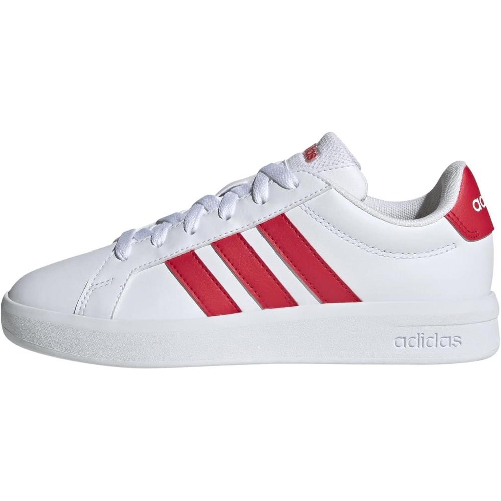 image:imageadidas UnisexChild Grand Court 30 Shoes Big KidWhitePure RubyPure Ruby