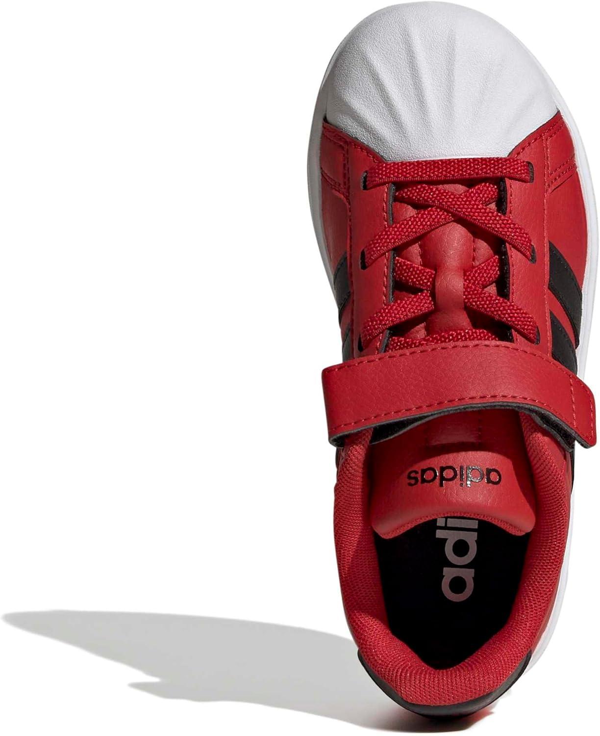 image:imageAdidas UnisexChild Streettalk Elastic Lace amp StrapBetter ScarletBlackWhite