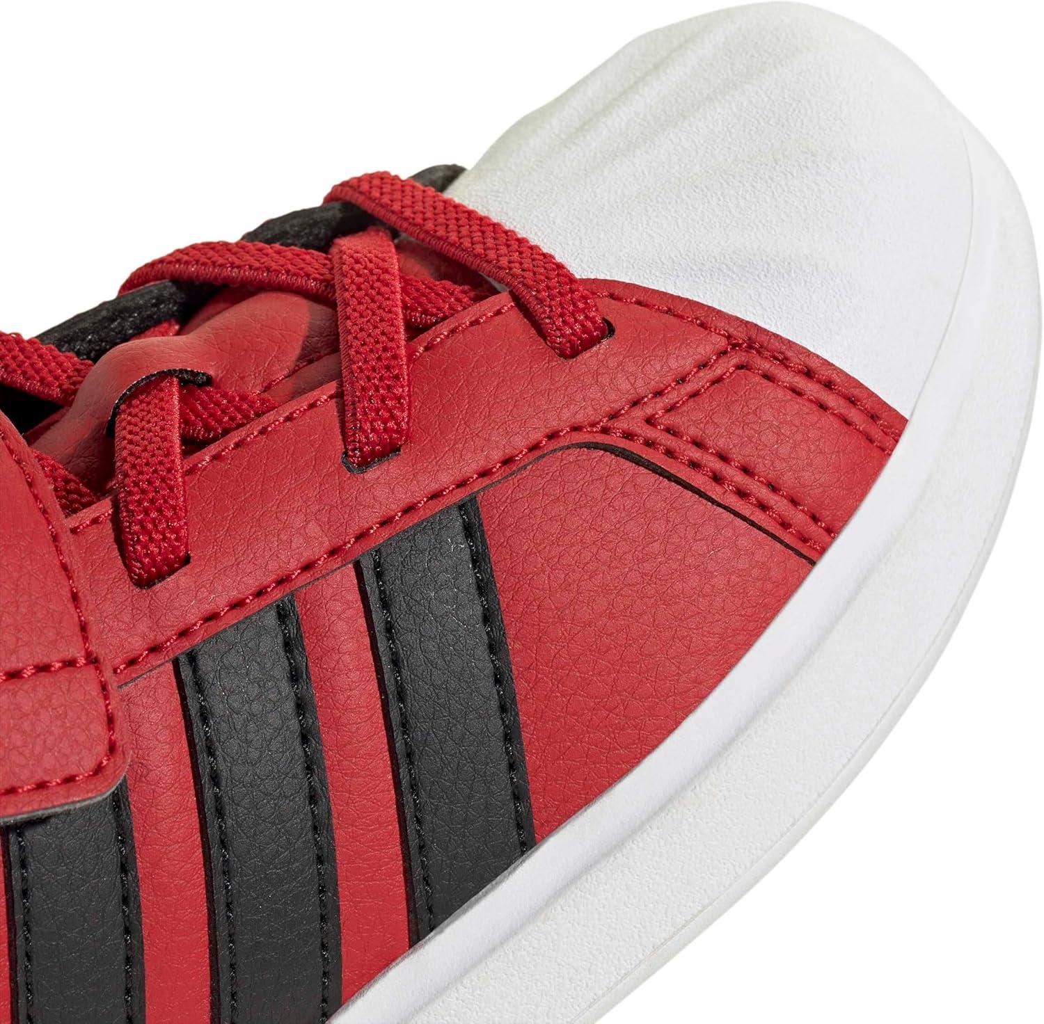 image:imageAdidas UnisexChild Streettalk Elastic Lace amp StrapBetter ScarletBlackWhite