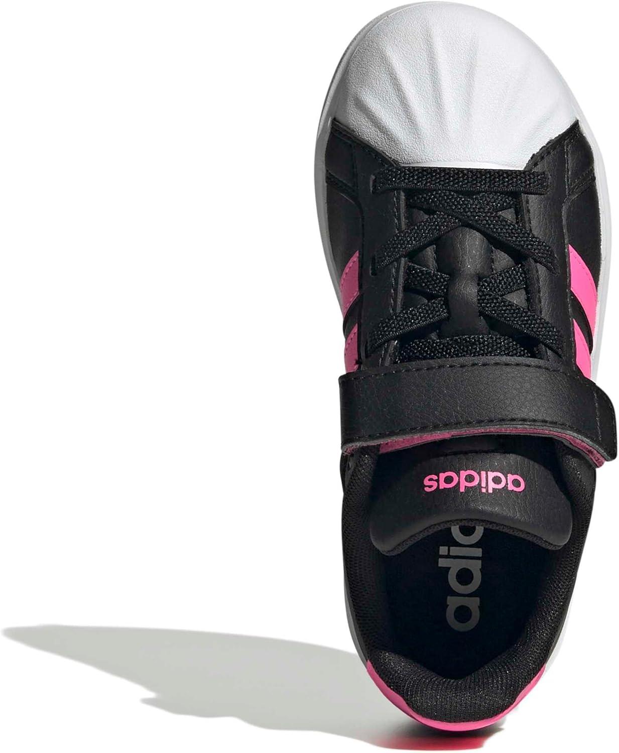image:imageAdidas UnisexChild Streettalk Elastic Lace amp StrapBlackLucid PinkWhite