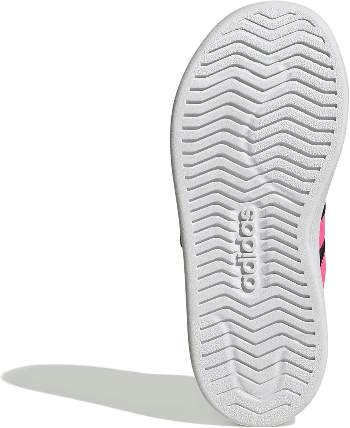 image:imageAdidas UnisexChild Streettalk Elastic Lace amp StrapBlackLucid PinkWhite