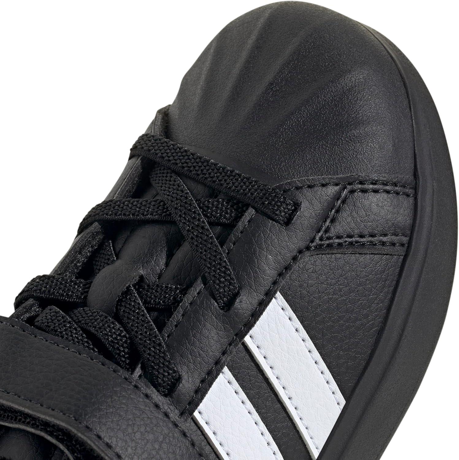 image:imageAdidas UnisexChild Streettalk Elastic Lace amp StrapBlackWhiteGold Metallic
