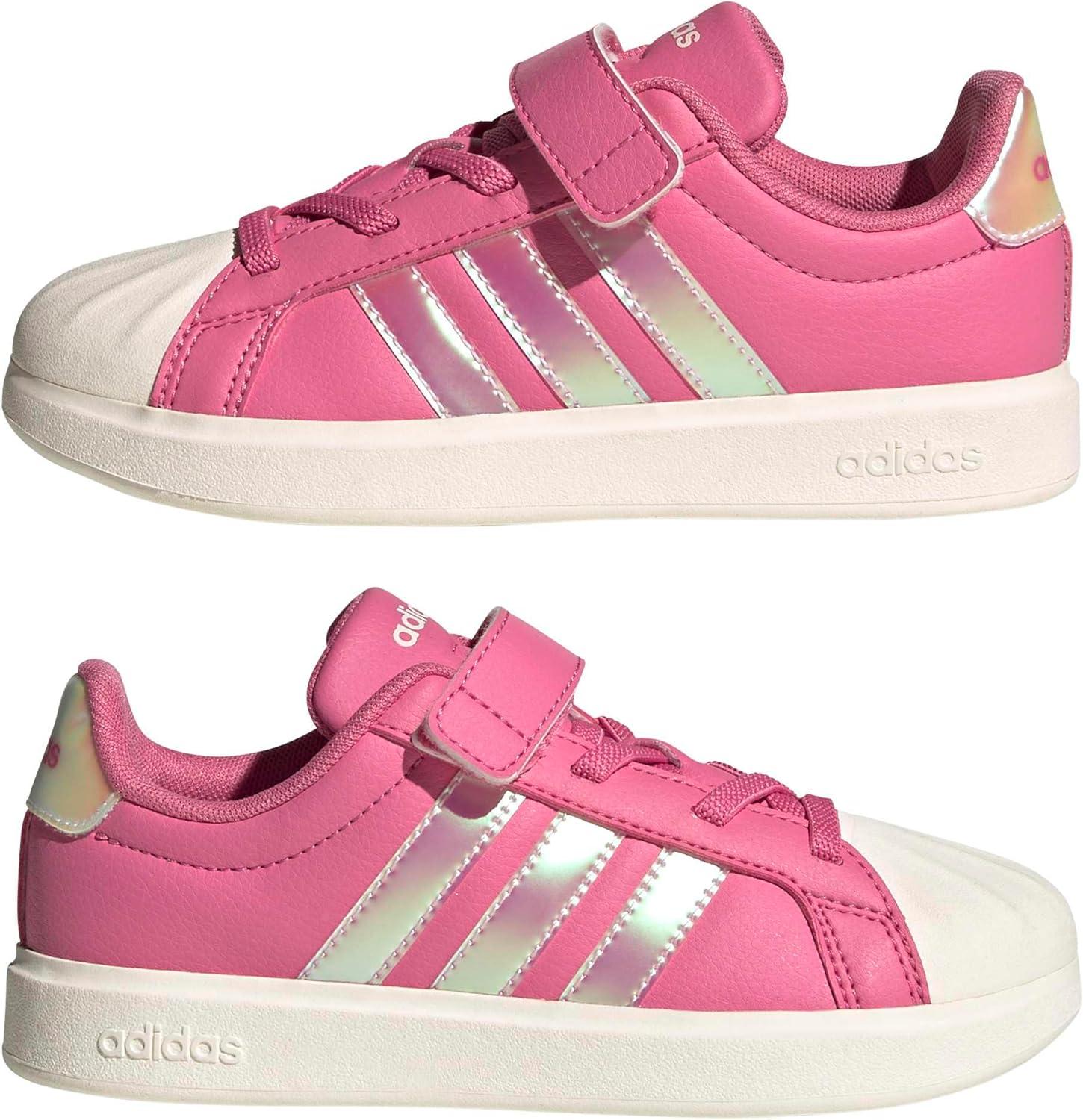 image:imageAdidas UnisexChild Streettalk Elastic Lace amp StrapPink FusionWhiteWonder Quartz