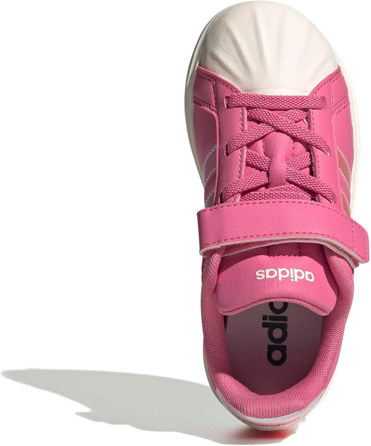 image:imageAdidas UnisexChild Streettalk Elastic Lace amp StrapPink FusionWhiteWonder Quartz