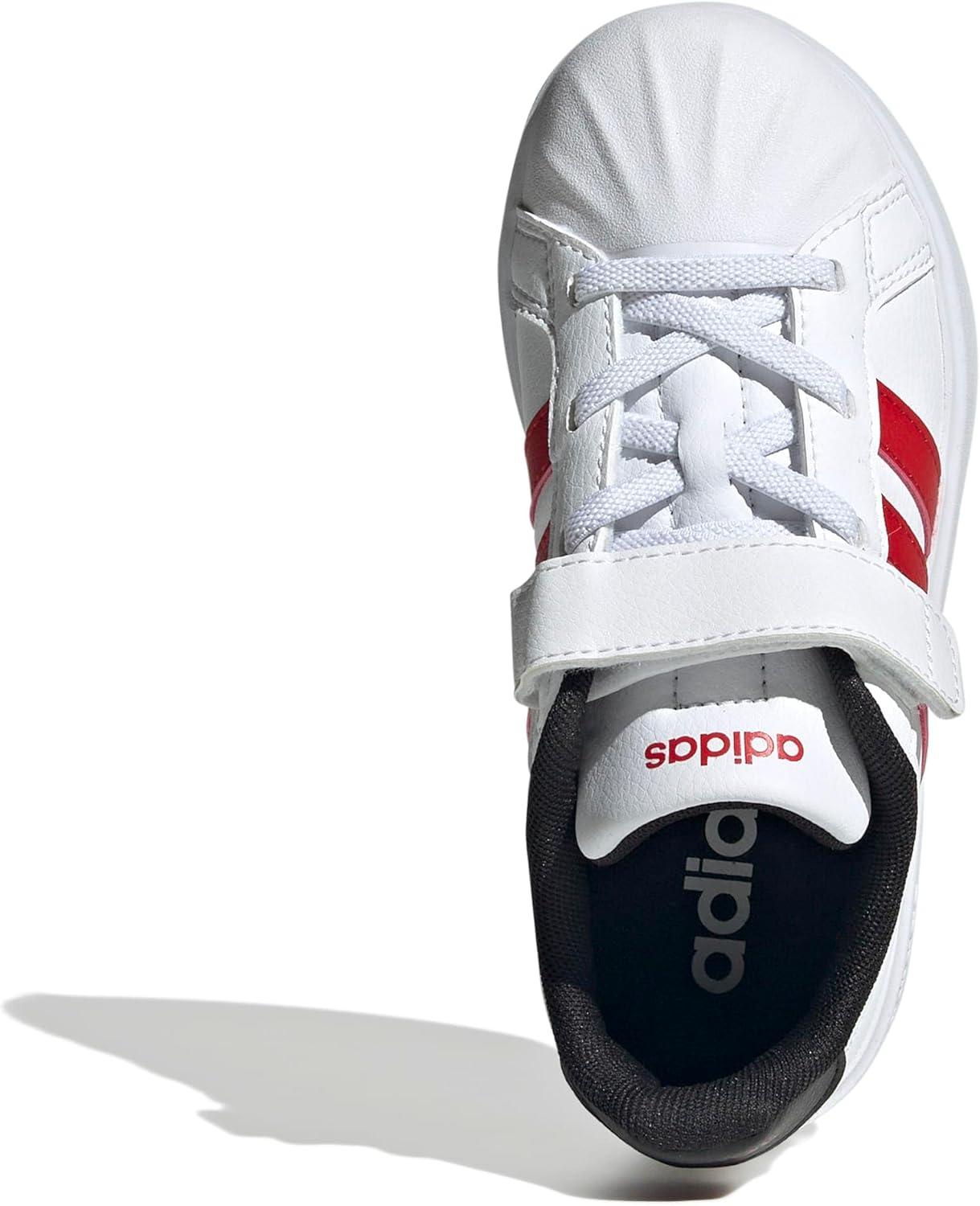 image:imageAdidas UnisexChild Streettalk Elastic Lace amp StrapWhiteBetter ScarletBlack
