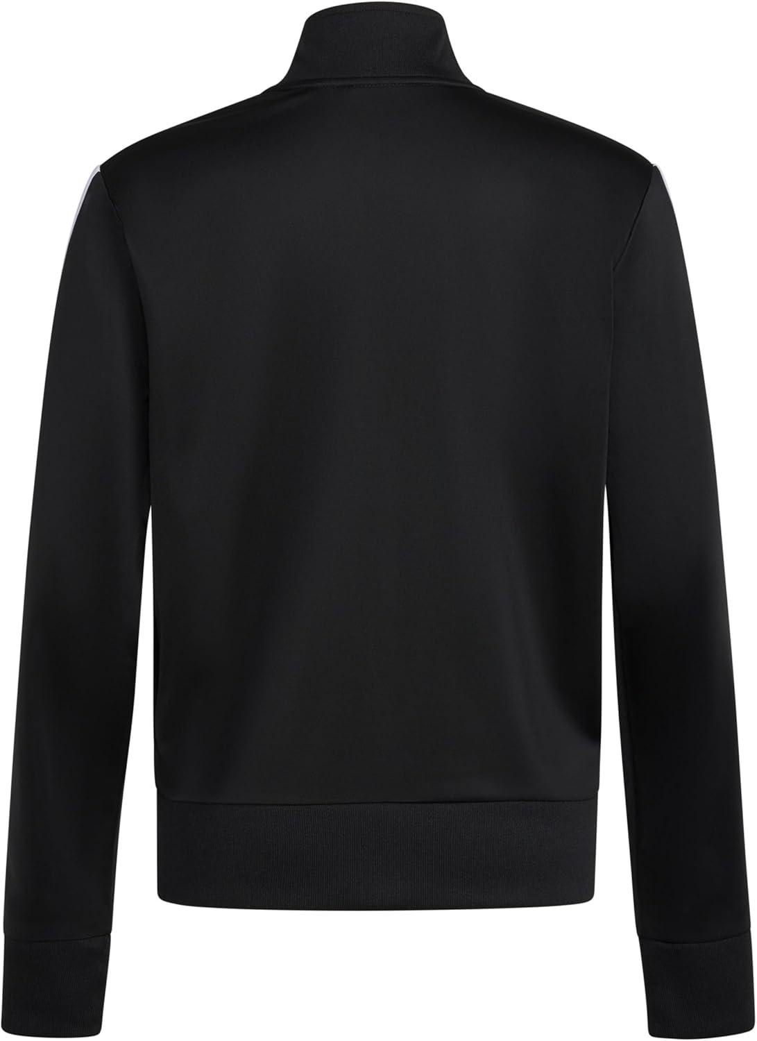 image:imageadidas Big Kid 3Stripe Zip Front Iconic Tricot JacketBlack