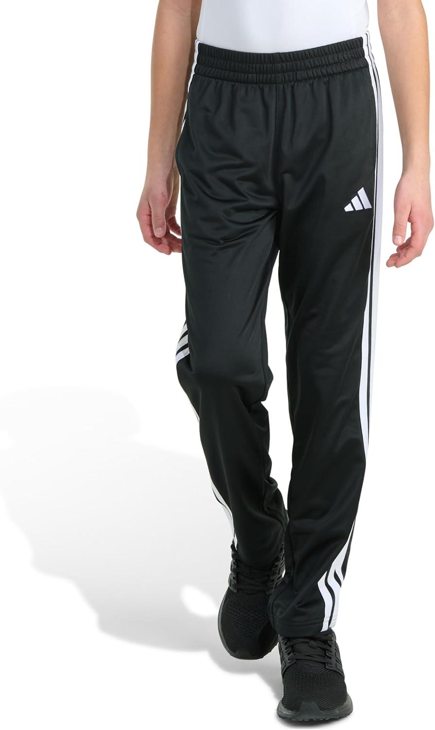 image:imageadidas Boys Big Kids StraightLeg 3Stripe Track PantsBlack