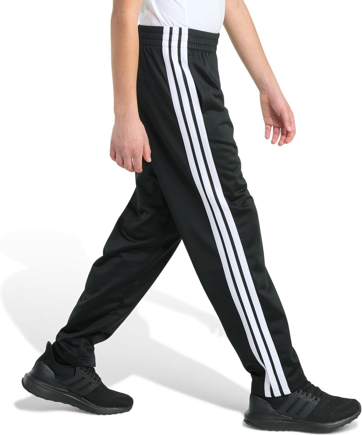 image:imageadidas Boys Big Kids StraightLeg 3Stripe Track PantsBlack