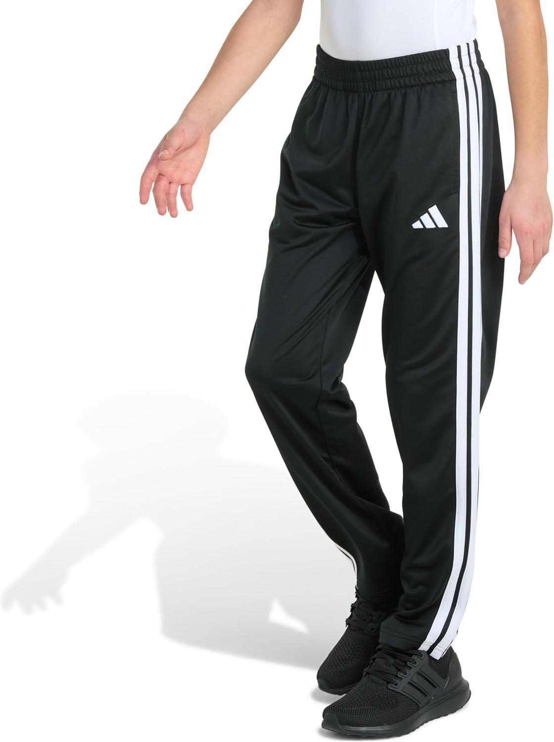 image:imageadidas Boys Big Kids StraightLeg 3Stripe Track PantsBlack